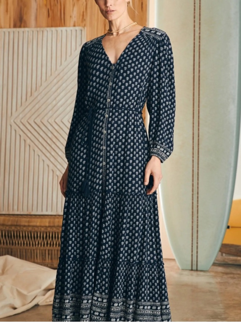 Faherty Orinda Maxi Dress XL